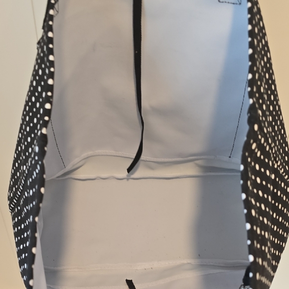 Thirty-One Black and White Dot Large Tote - Picture 4 of 9